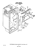 LINER Diagram and Parts List for ET22RKXXW00  Whirlpool Refrigerator