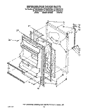 REFRIGERATOR DOOR, LIT/OPTIONAL Diagram and Parts List for RT18DKXWW02  Roper Refrigerator