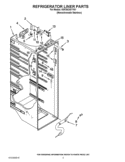 REFRIGERATOR LINER PARTS Diagram and Parts List for KSF26C4XYY01  KitchenAid Refrigerator