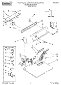 TOP AND CONSOLE, LIT/OPTIONAL Diagram and Parts List for BYCD4933W0  Whirlpool Dryer
