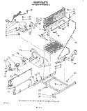 UNIT Diagram and Parts List for EV150NXKW0  Whirlpool Freezer