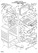 LINER Diagram and Parts List for KTRS19MDAL00  KitchenAid Refrigerator
