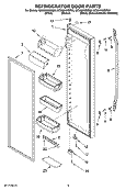 Part Location Diagram of 2306992 Whirlpool Door Gasket - Misty Beige