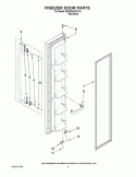 FREEZER DOOR PARTS Diagram and Parts List for 8ED5FHKXVY02  Whirlpool Refrigerator