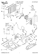 UNIT, LITERATURE Diagram and Parts List for ACH082XD1  Whirlpool Air Conditioner