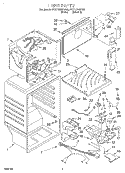 LINER Diagram and Parts List for 3VET19NKFN02  Whirlpool Refrigerator