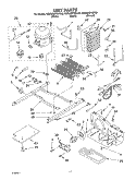 UNIT Diagram and Parts List for KSRU25FKBL02  KitchenAid Refrigerator
