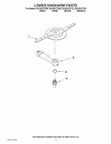 LOWER WASHARM PARTS Diagram and Parts List for DU1301XTVQ5  Whirlpool Dishwasher