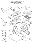 SECTION Diagram and Parts List for LEL8858DQ0  Whirlpool Dryer