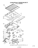 COMPARTMENT SEPARATOR Diagram and Parts List for RT18BKXWW00  Roper Refrigerator