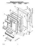 REFRIGERATOR DOOR Diagram and Parts List for KTRS22MABL01  KitchenAid Refrigerator
