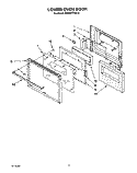 LOWER OVEN Diagram and Parts List for KEMS377XBL2  KitchenAid Microwave Oven Combo