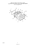 OVEN DOOR Diagram and Parts List for 2765^0A  Whirlpool Range