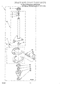BRAKE AND DRIVE TUBE Diagram and Parts List for GSN2000HZ0  Whirlpool Washer