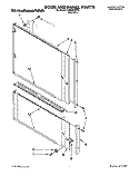 DOOR AND PANEL Diagram and Parts List for KUDA23ZY0  KitchenAid Dishwasher