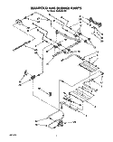 MANIFOLD AND BURNER, LIT/OPTIONAL Diagram and Parts List for SE960PEYN1  Whirlpool Range