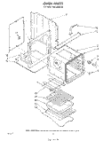 OVEN Diagram and Parts List for RB1200XKW2  Whirlpool Wall Oven