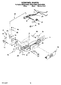 CONTROL PARTS Diagram and Parts List for GS2SHAXSQ02  Whirlpool Refrigerator