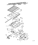 COMPARTMENT SEPARATOR Diagram and Parts List for KTRS22MABL01  KitchenAid Refrigerator