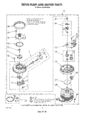 3367443 PUMP AND MOTOR Diagram and Parts List for DU5004XM2  Whirlpool Dishwasher