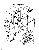 TUB ASSEMBLY, LIT/OPTIONAL Diagram and Parts List for WU5650X1  Roper Dishwasher
