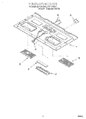 VENTILATION Diagram and Parts List for MH7135XEQ1  Whirlpool Microwave