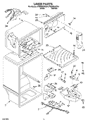 LINER Diagram and Parts List for ET8MTKXKT01  Whirlpool Refrigerator