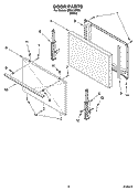 Part Location Diagram of WP3195263 Whirlpool Range Door Handle