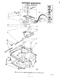 MACHINE BASE Diagram and Parts List for LA5400XPW1  Whirlpool Washer