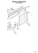 INSTALLATION PARTS Diagram and Parts List for CA24WCR0  Crosley Air Conditioner