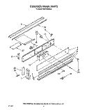 CONTROL PANEL Diagram and Parts List for KEDT105VBL3  KitchenAid Range