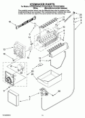 ICEMAKER PARTS Diagram and Parts List for KFCS22EVBL00  KitchenAid Refrigerator