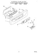 CONTROL PANEL Diagram and Parts List for KUDI24SEAL2  KitchenAid Dishwasher