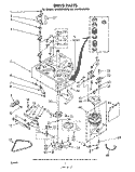 DRIVE Diagram and Parts List for LA5805XMW0  Whirlpool Washer
