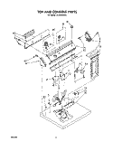 SECTION Diagram and Parts List for LE5700XSW0  Whirlpool Dryer