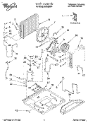 UNIT, LITERATURE Diagram and Parts List for ACU082XD1  Whirlpool Air Conditioner