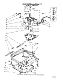Part Location Diagram of 62737 Whirlpool RETAINER, COUNTERWEIGHT SPRING