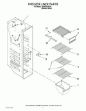 FREEZER LINER PARTS Diagram and Parts List for ID5HHEXWS03  Whirlpool Refrigerator