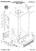 CABINET Diagram and Parts List for 4KSRS27QDA01  KitchenAid Refrigerator