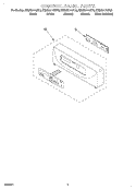 CONTROL PANEL Diagram and Parts List for KEMS377GBL2  KitchenAid Microwave Oven Combo