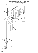 POWERSCREW AND RAM PARTS Diagram and Parts List for KCCC151JWH1  KitchenAid Trash Compactor