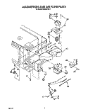 MAGNETRON AND AIR FLOW Diagram and Parts List for RM288PXV7  Whirlpool Microwave Oven Combo