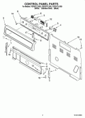 Part Location Diagram of WPW10308314 Whirlpool Control, Electric