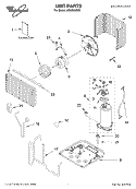 UNIT PARTS Diagram and Parts List for ACQ058MM0  Whirlpool Air Conditioner