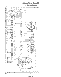 GEARCASE Diagram and Parts List for LA3300XPW0  Whirlpool Washer