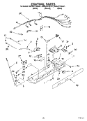 CONTROL Diagram and Parts List for KSRG27FKBT01  KitchenAid Refrigerator