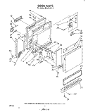DOOR Diagram and Parts List for DU3000XL0  Whirlpool Dishwasher