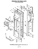 REFRIGERATOR DOOR Diagram and Parts List for EHD261MKWR4  Whirlpool Refrigerator
