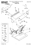 TOP AND CONSOLE, LIT/OPTIONAL Diagram and Parts List for SGDX600JQ0  Whirlpool Dryer