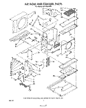 AIRFLOW AND CONTROL , LIT/OPTIONAL Diagram and Parts List for AC1404XP0  Whirlpool Air Conditioner
